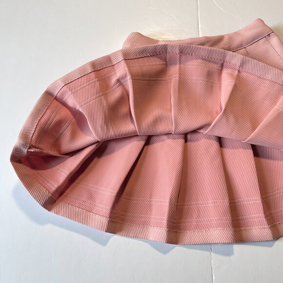 Divided Pink & White Pleated High Waisted Skirt with Stripes Size 2 - Picture 6 of 10